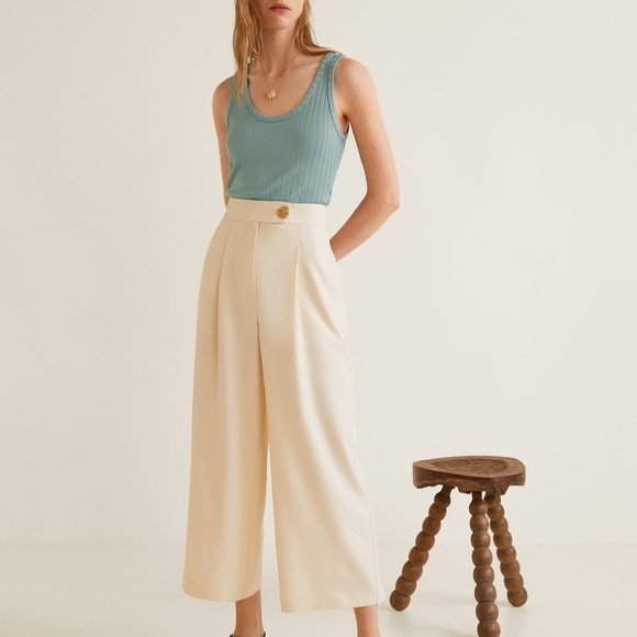 MANGO Ribbed strap top - Picture 2 of 5